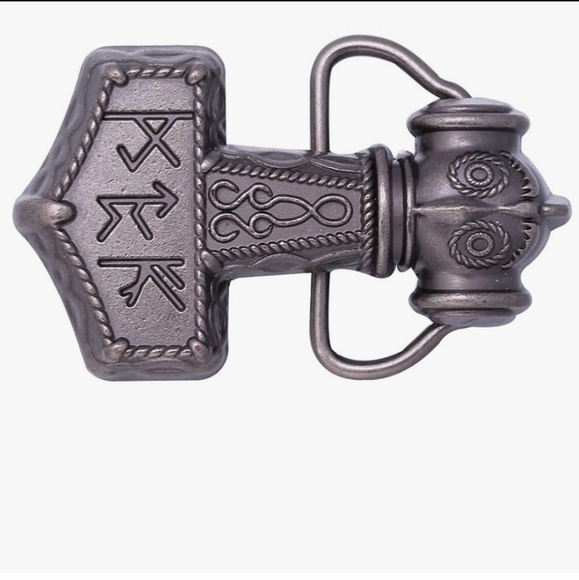 New silver Viking style bellt buckle approximately 3.5\